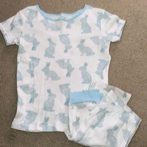Carter’s Blue Bunny Short Sleeve Long Pants Pajama Set